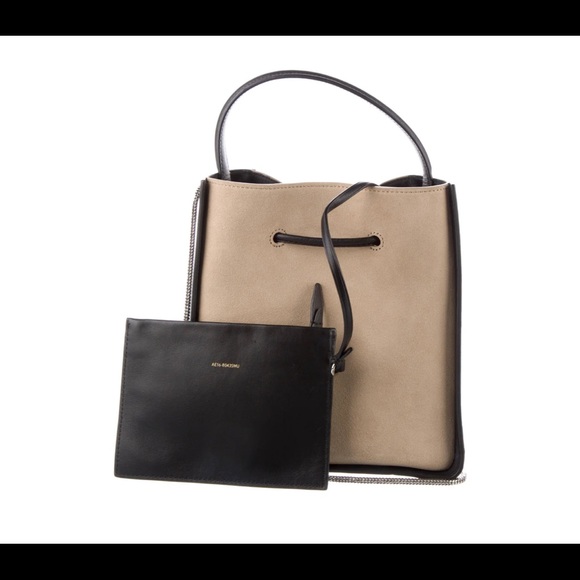 3.1 Phillip Lim leather-trimmed Suede Bucket Bag - Picture 5 of 7